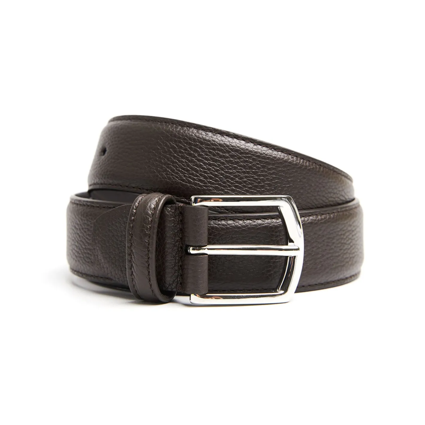 E.Marinella CINTURA COLOR TESTA MORO In pelle martellata Outlet