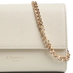 E.Marinella CLUTCH BAG BEIGE In pelle bottolata