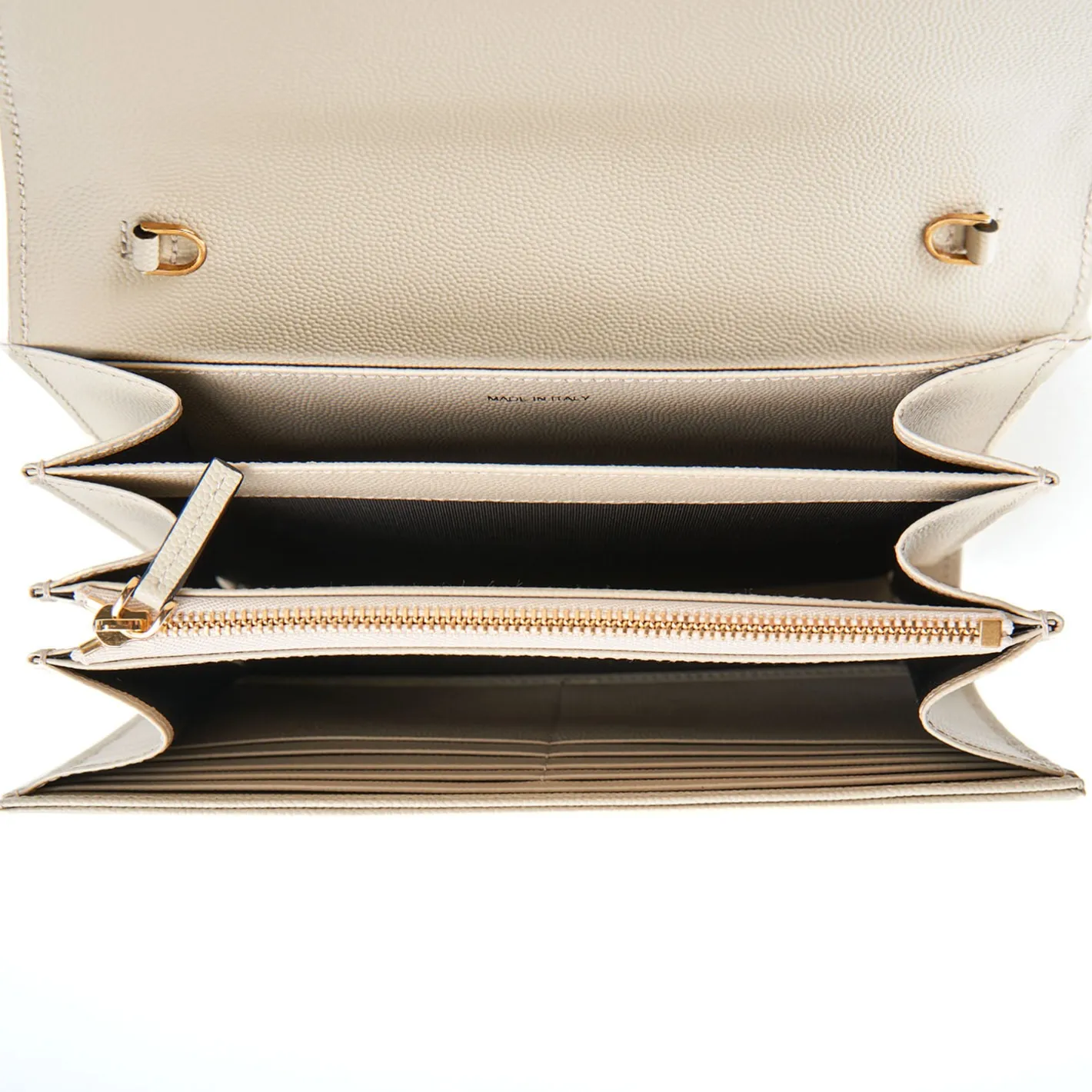 E.Marinella CLUTCH BAG BEIGE In pelle bottolata