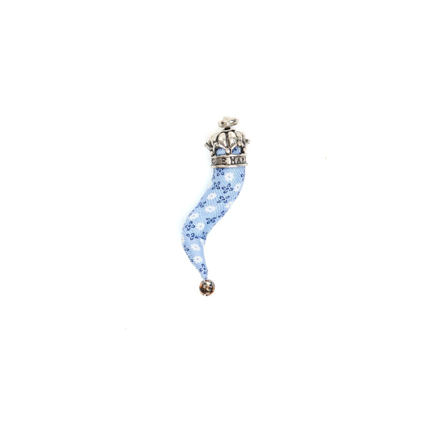 E.Marinella CORNETTO AZZURRO In seta e argento New