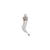 E.Marinella CORNETTO BIANCO In seta e argento Outlet