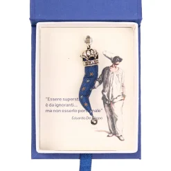 E.Marinella CORNETTO BLU In seta e argento Online