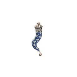E.Marinella CORNETTO BLU In seta e argento Online
