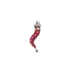 E.Marinella CORNETTO BORDEAUX In seta e argento Clearance
