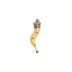 E.Marinella CORNETTO GIALLO In seta e argento Discount