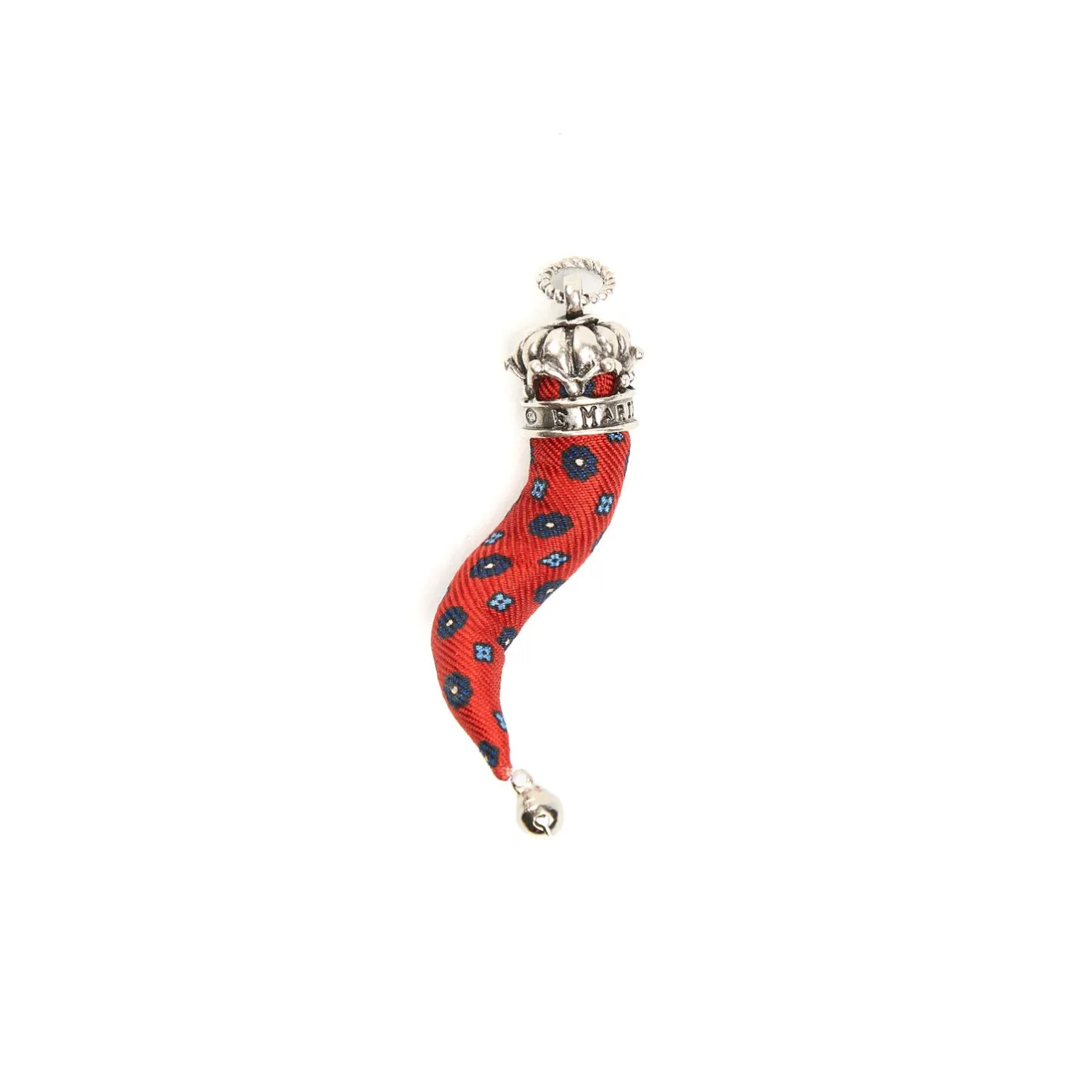 E.Marinella CORNETTO ROSSO In seta e argento Sale