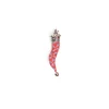 E.Marinella CORNETTO ROSSO In seta e argento Discount