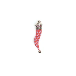 E.Marinella CORNETTO ROSSO In seta e argento Discount