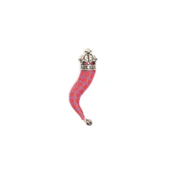 E.Marinella CORNETTO ROSSO In seta e argento Discount