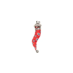 E.Marinella CORNETTO ROSSO In seta e argento Online