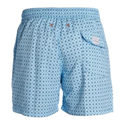 E.Marinella COSTUME DA BAGNO AZZURRO Macrofantasia fiore Hot