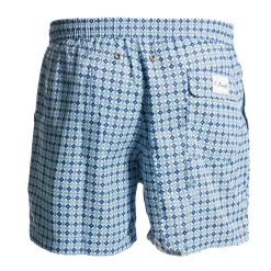 E.Marinella COSTUME DA BAGNO AZZURRO Macrofantasia fiore Clearance