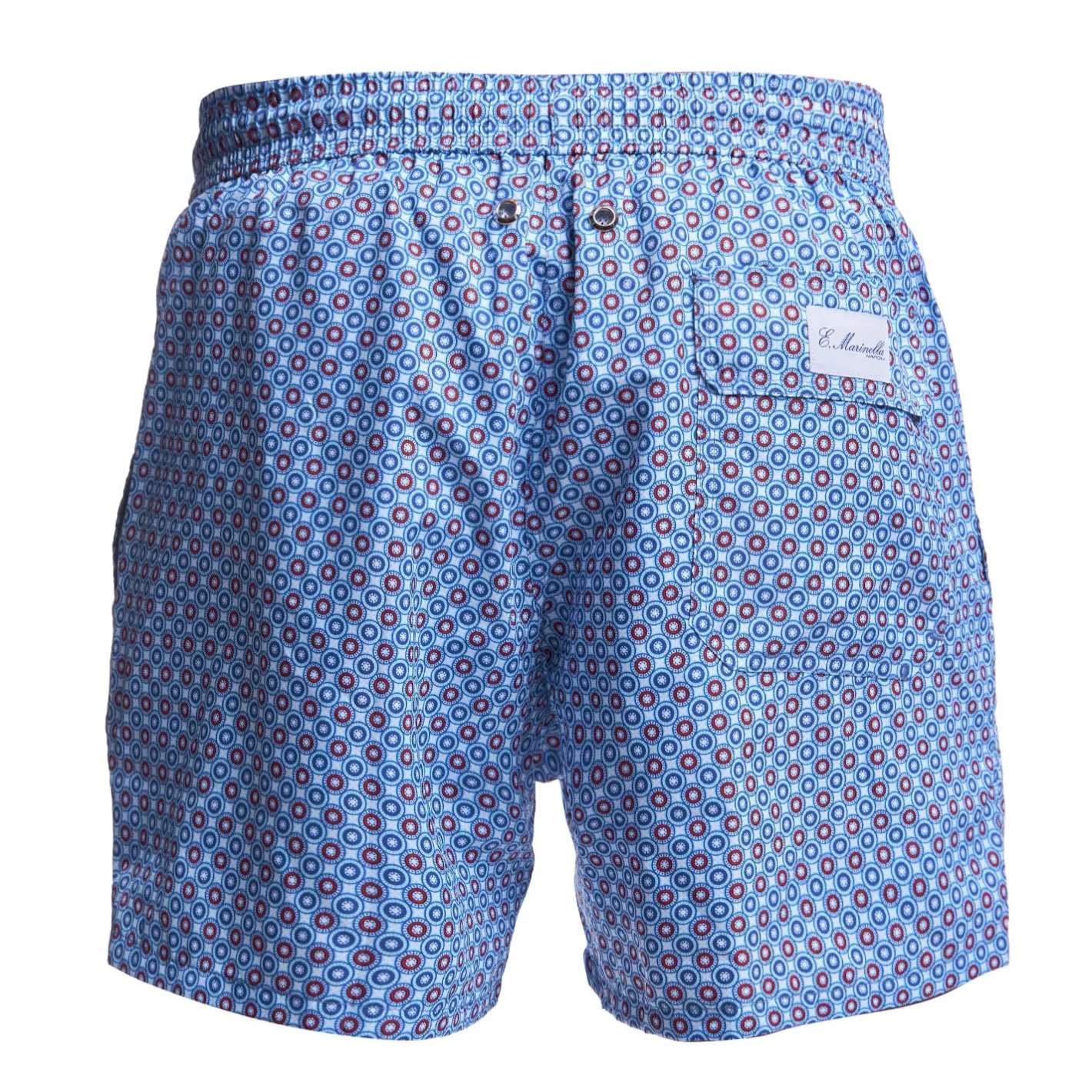 E.Marinella COSTUME DA BAGNO AZZURRO Macrofantasia fiore Sale