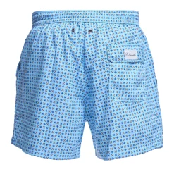 E.Marinella COSTUME DA BAGNO AZZURRO Microfantasia fiore