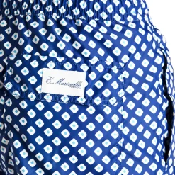 E.Marinella COSTUME DA BAGNO BLU Macrofantasia fiore Best