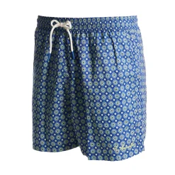 E.Marinella COSTUME DA BAGNO BLU Macrofantasia fiore New