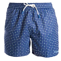 E.Marinella COSTUME DA BAGNO BLU Microfantasia fiore Discount