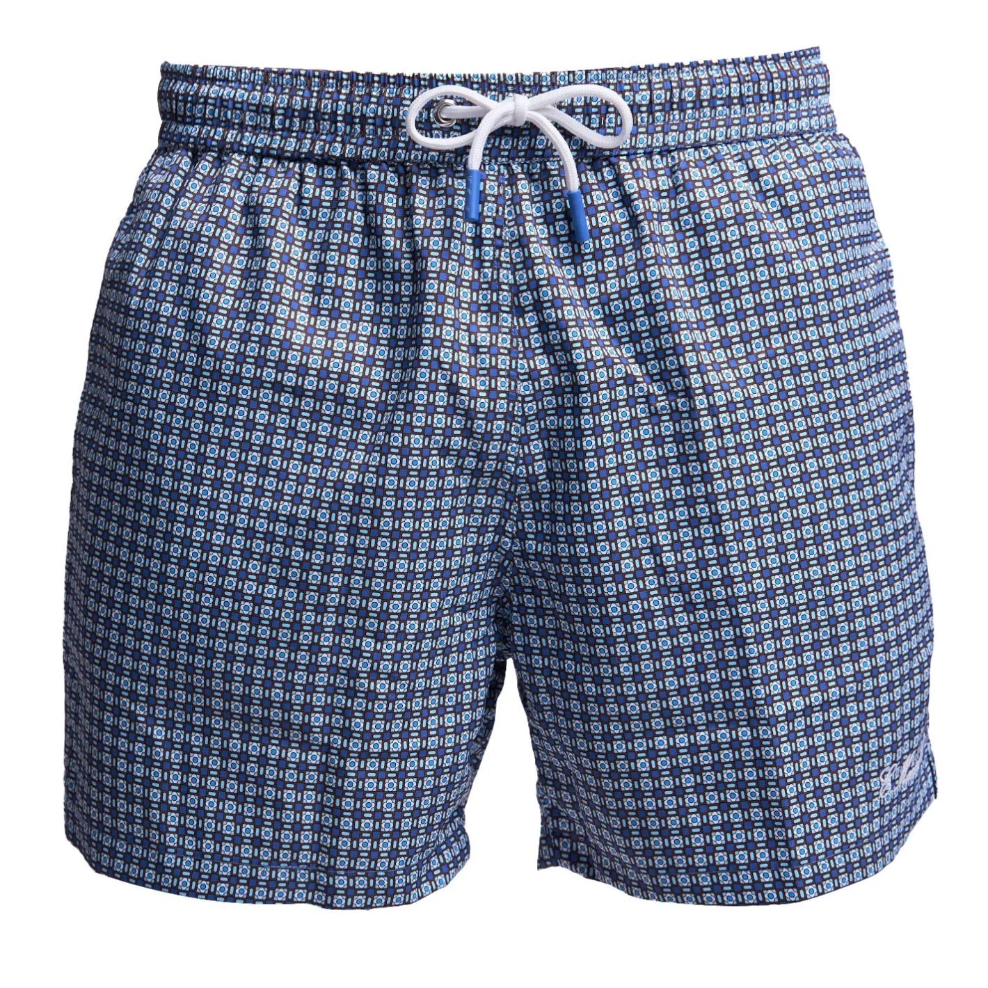 E.Marinella COSTUME DA BAGNO BLU Microfantasia fiore Clearance