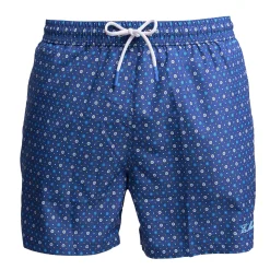 E.Marinella COSTUME DA BAGNO BLU Microfantasia fiore Discount