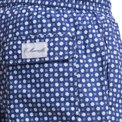 E.Marinella COSTUME DA BAGNO BLU SCURO Macrofantasia fiore