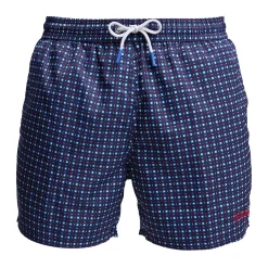 E.Marinella COSTUME DA BAGNO BLU SCURO Microfantasia fiore Outlet