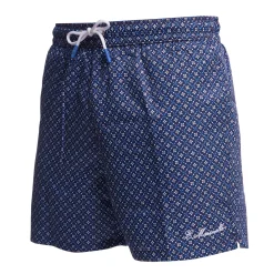 E.Marinella COSTUME DA BAGNO BLU SCURO Microfantasia fiore Hot