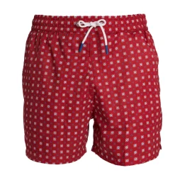 E.Marinella COSTUME DA BAGNO BORDEAUX Macrofantasia fiore Discount