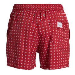 E.Marinella COSTUME DA BAGNO BORDEAUX Macrofantasia fiore Discount