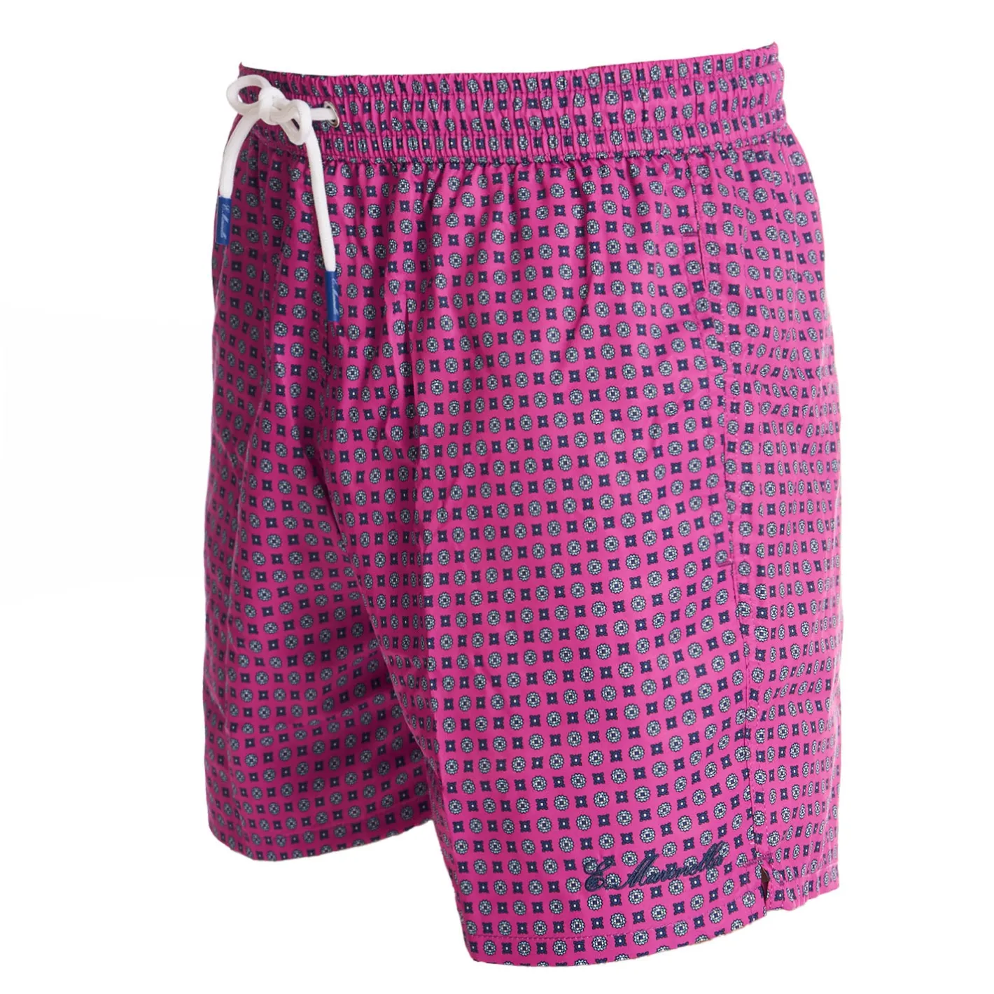 E.Marinella COSTUME DA BAGNO FUCSIA Macrofantasia fiore New