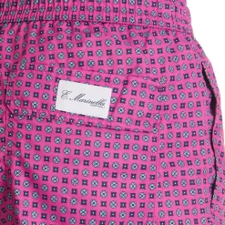 E.Marinella COSTUME DA BAGNO FUCSIA Macrofantasia fiore New