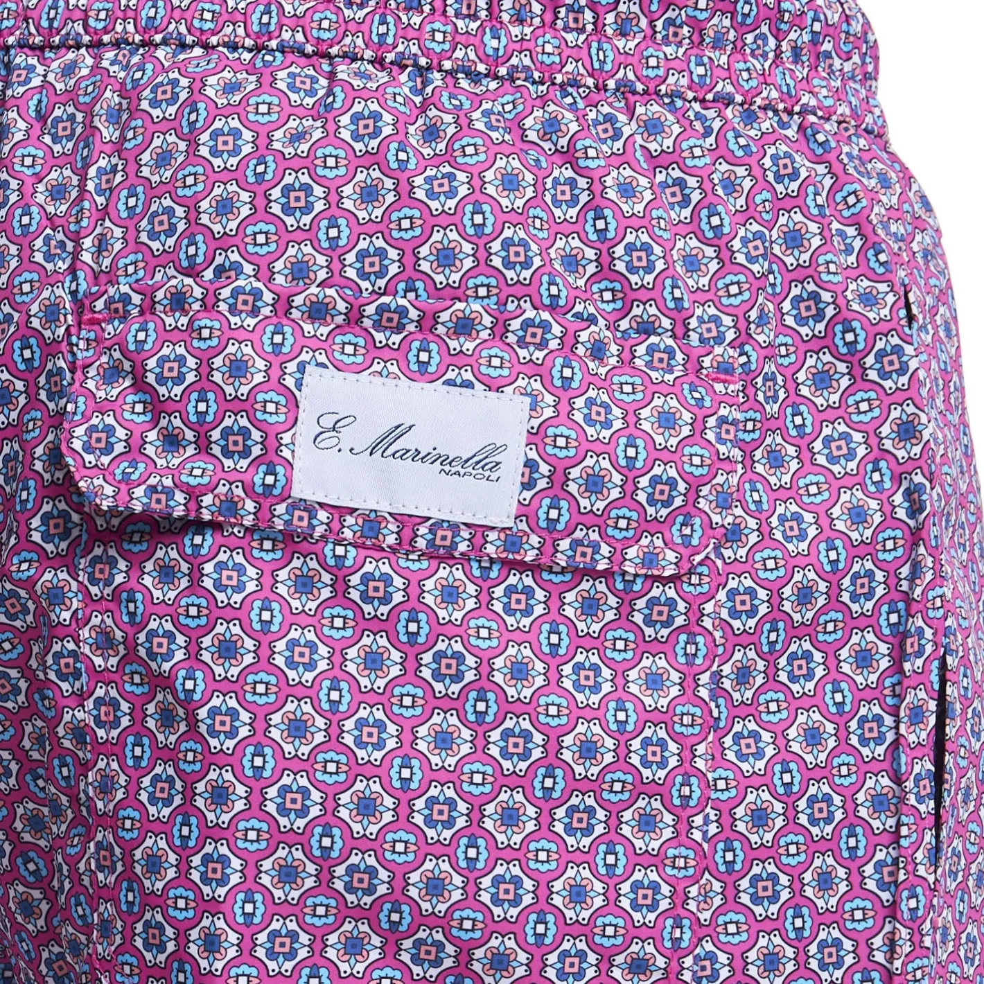 E.Marinella COSTUME DA BAGNO FUCSIA Macrofantasia fiore Sale