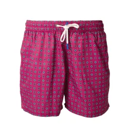 E.Marinella COSTUME DA BAGNO FUCSIA Microfantasia fiore Outlet