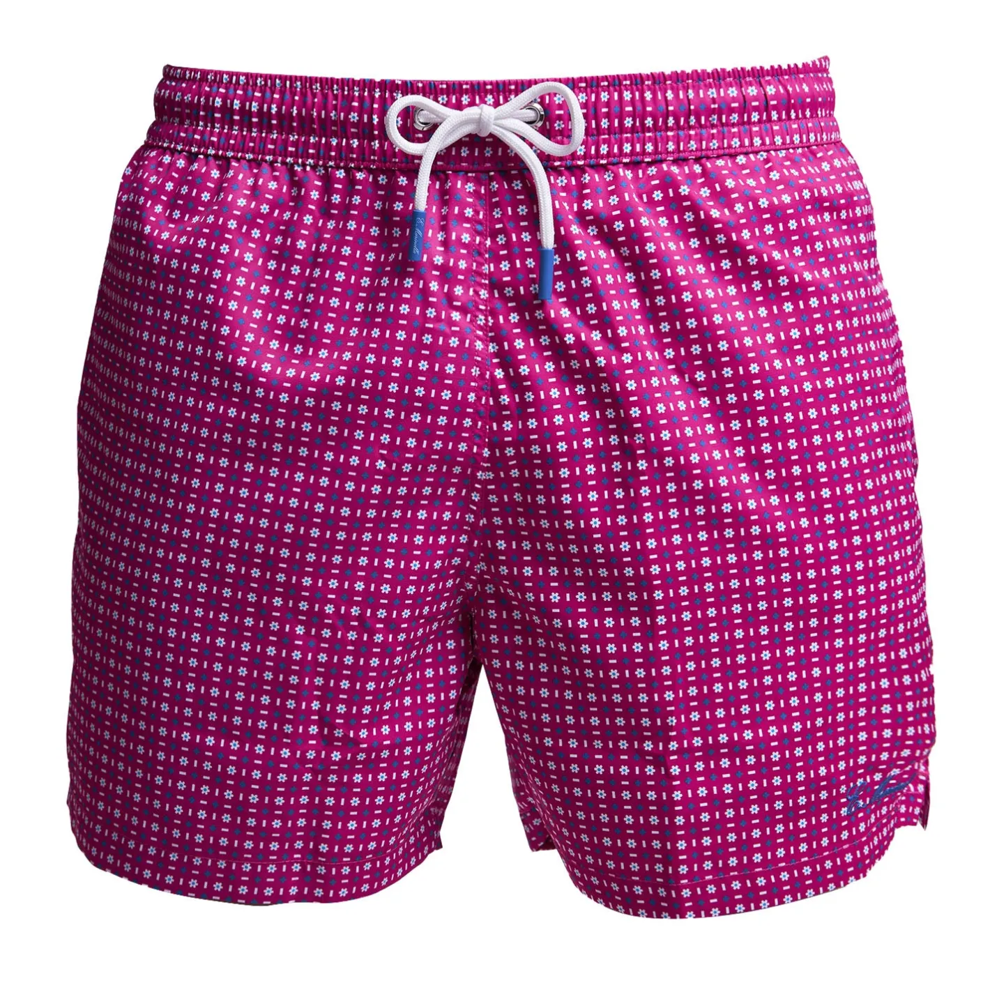 E.Marinella COSTUME DA BAGNO FUCSIA Microfantasia fiore Outlet