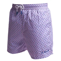 E.Marinella COSTUME DA BAGNO ROSA Microfantasia fiore Best