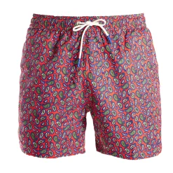E.Marinella COSTUME DA BAGNO ROSSO Fantasia paisley
