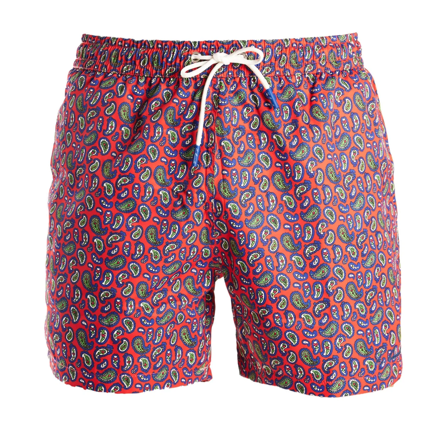 E.Marinella COSTUME DA BAGNO ROSSO Fantasia paisley
