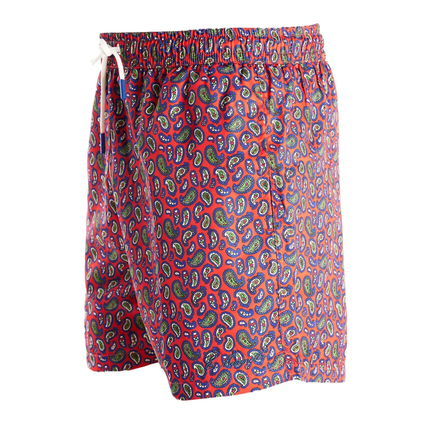 E.Marinella COSTUME DA BAGNO ROSSO Fantasia paisley
