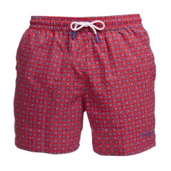 E.Marinella COSTUME DA BAGNO ROSSO Macrofantasia fiore Online