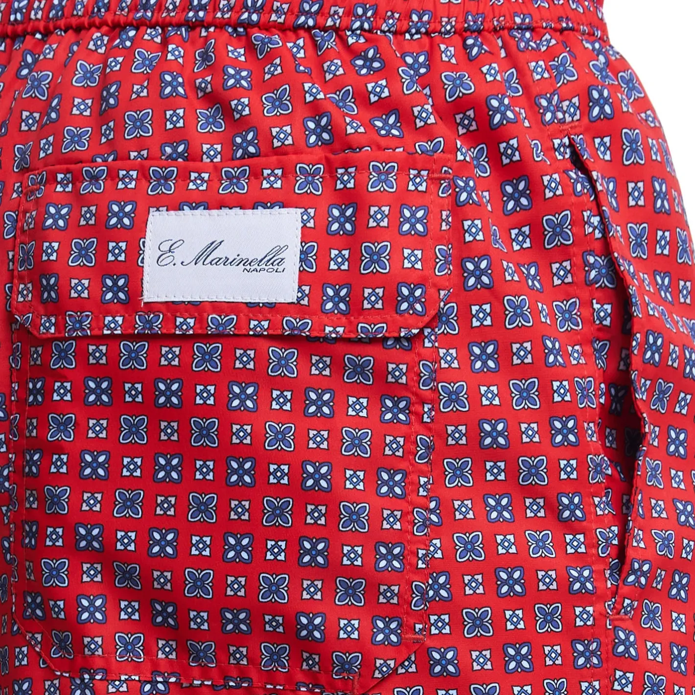 E.Marinella COSTUME DA BAGNO ROSSO Macrofantasia fiore Online