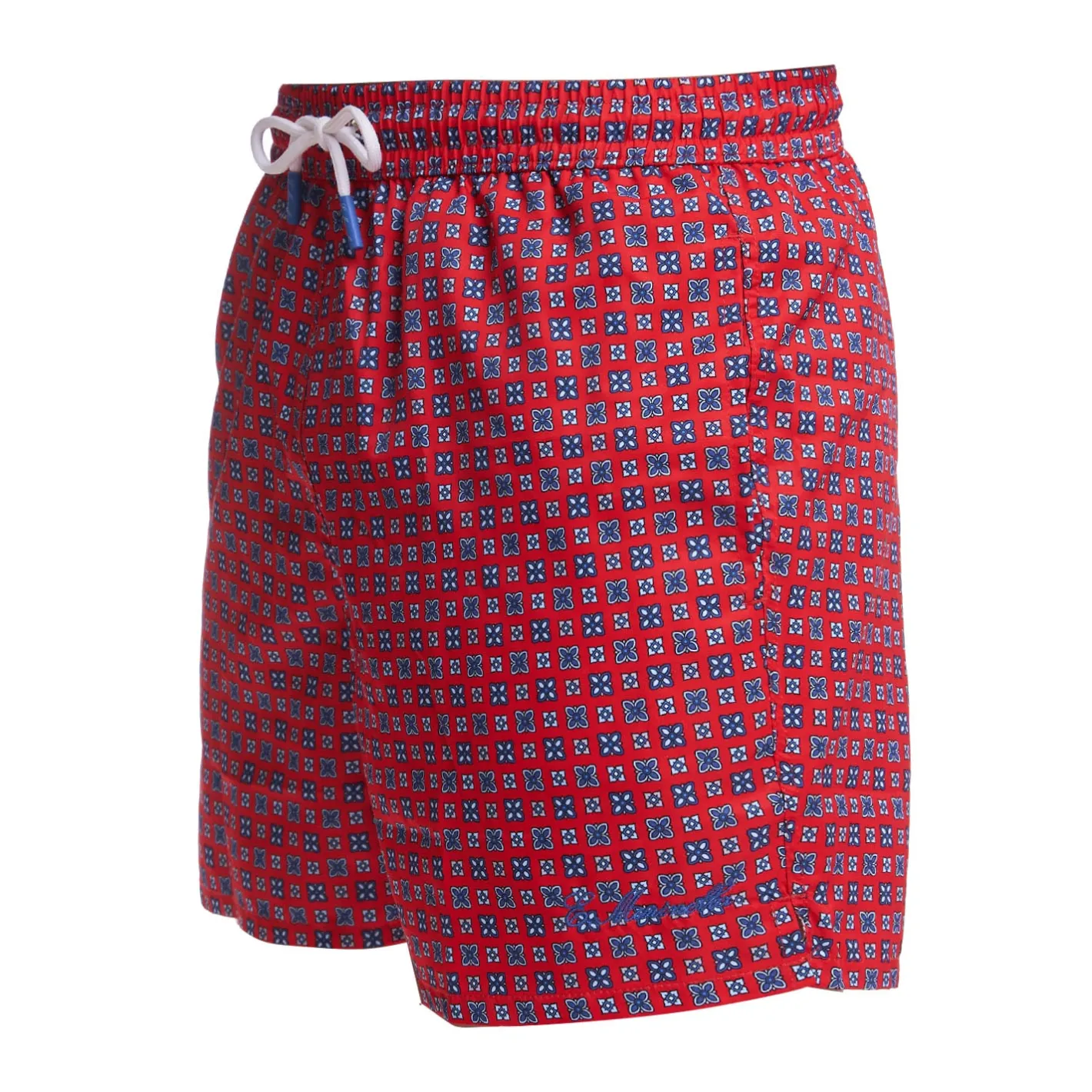 E.Marinella COSTUME DA BAGNO ROSSO Macrofantasia fiore Online