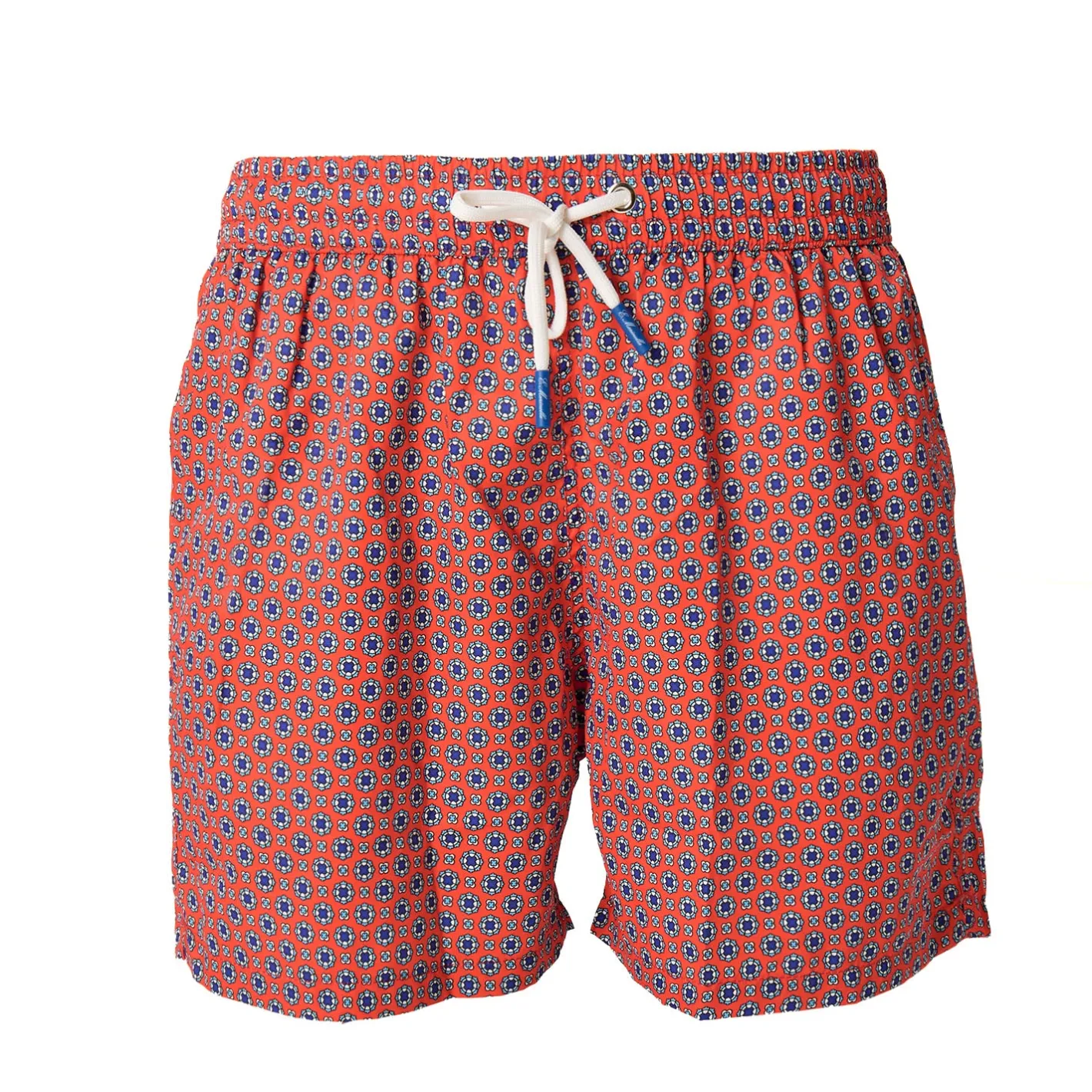 E.Marinella COSTUME DA BAGNO ROSSO Microfantasia fiore