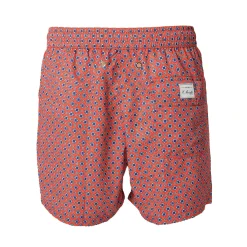 E.Marinella COSTUME DA BAGNO ROSSO Microfantasia fiore