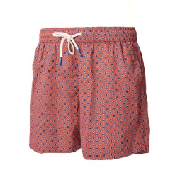 E.Marinella COSTUME DA BAGNO ROSSO Microfantasia fiore