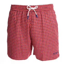 E.Marinella COSTUME DA BAGNO ROSSO Microfantasia fiore Outlet