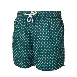 E.Marinella COSTUME DA BAGNO VERDE SCURO Microfantasia fiore New