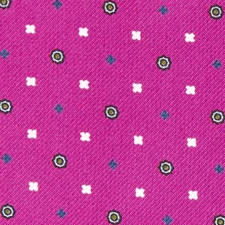 E.Marinella CRAVATTA ASCOT IN SETA FUCSIA Microfantasia fiore Discount