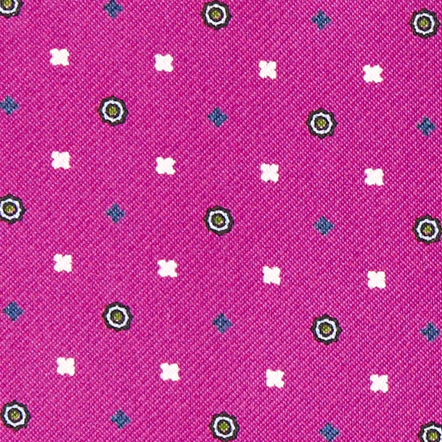 E.Marinella CRAVATTA ASCOT IN SETA FUCSIA Microfantasia fiore Discount
