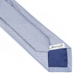 E.Marinella CRAVATTA CERIMONIA BLU In seta jacquard New