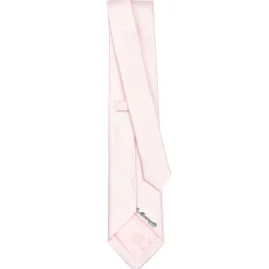 E.Marinella CRAVATTA CERIMONIA IN RASO DI SETA ROSA Tinta unita Discount
