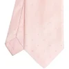 E.Marinella CRAVATTA CERIMONIA IN RASO DI SETA ROSA Pois Outlet